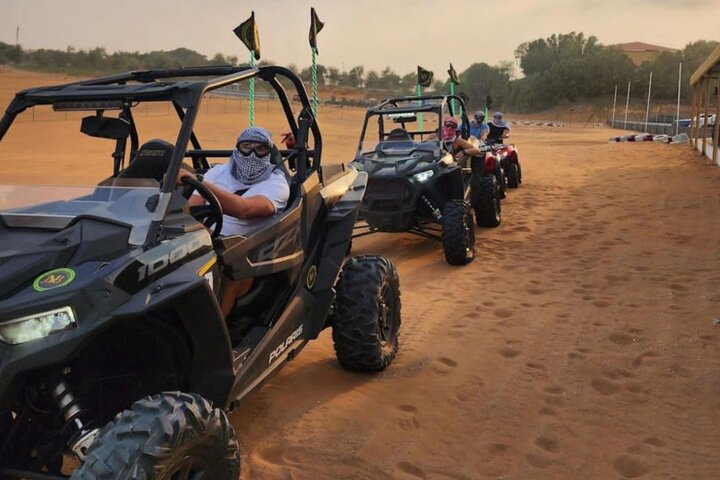 Experience unparalleled excitement as you navigate the stunning Dubai desert in your own dune buggy. Enjoy the freedom of the open sand while soaking in breathtaking views and discovering hidden gems.